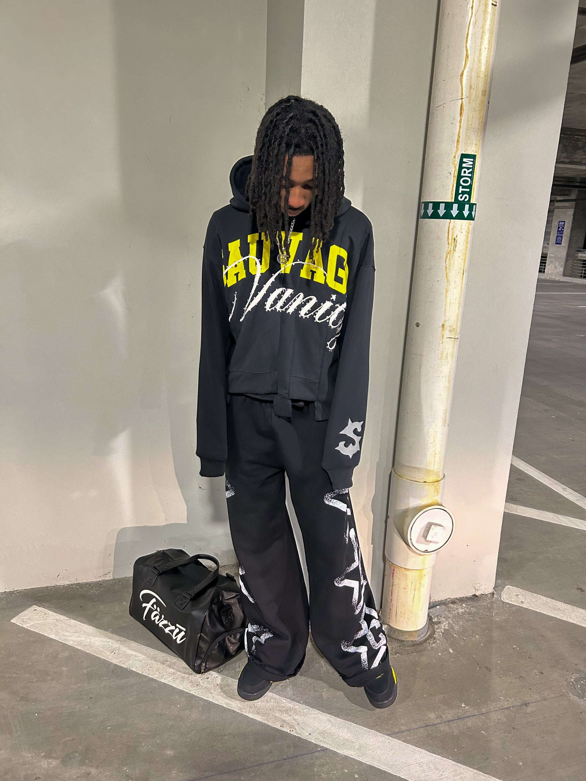 Sauvage Uneven Nuit Hoodie